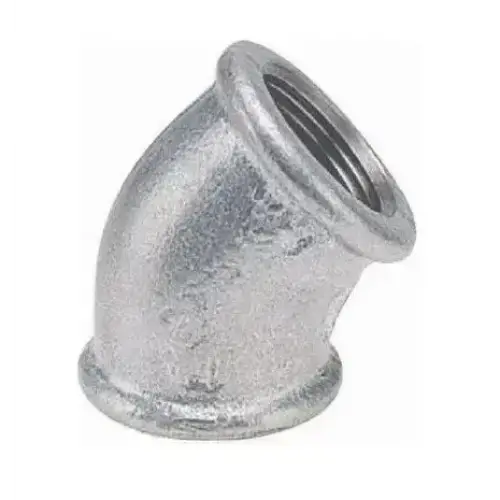Ekpaş Galvaniz Dişli Dirsek 45° - 1