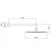 AR Olympos Plus Duş Başlığı - Duvardan - 388 mm (102145090)