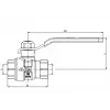 ECA Endüstriyel Tip Küresel Vana (Dişi) PN40 - 1/4