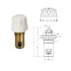 ECA İç Kompakt Ventil, Alından Basmalı Kısa Tip - 35,1 mm.