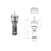 ECA İç Kompakt Ventil, Alüminyum Radyatör İçin - 55,1 mm.