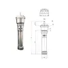 ECA İç Kompakt Ventil, Alüminyum Radyatör İçin - 87,2 mm.