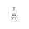 ECA TRV4 Termostatik Radyatör Vanası (Siyah) Düz Tip - 1/2