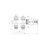 ECA TRV4 Termostatik Radyatör Vanası (Beyaz) H-Tip - Ø16x2