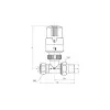 ECA TRV4 Termostatik Radyatör Vanası (Beyaz) Düz Tip -  Ø16x2