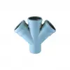 Kalde PVC-U Mute Çift Çatal 87° - 110 x 110 mm