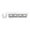 Perfore Kanal - U - 30x30  2,00 mm 2 Metre