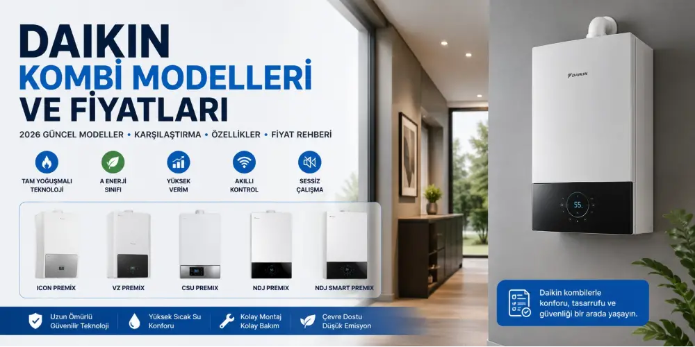 Daikin Kombi Modelleri ve Fiyatları | Yoğuşmalı Kombi Rehberi 2026