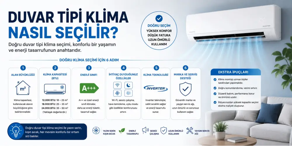 Duvar Tipi Klima Nasıl Seçilir?