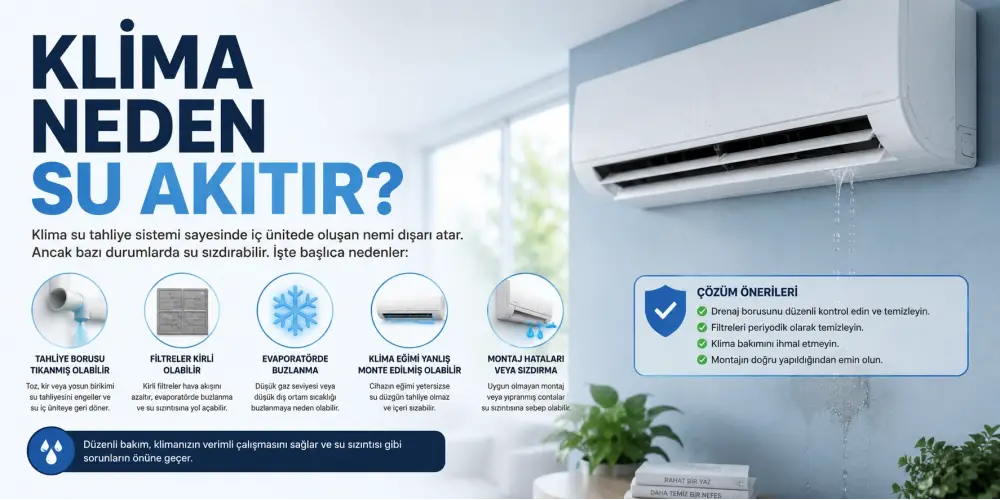 Klima Neden Su Akıtır? Çözümleri Nelerdir?
