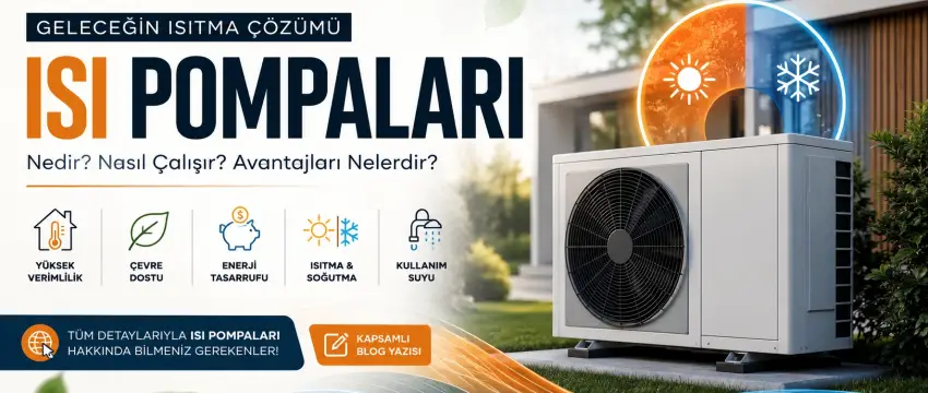 Isı Pompası Nedir? Avantajları, Çalışma Prensibi ve Kullanım Alanları