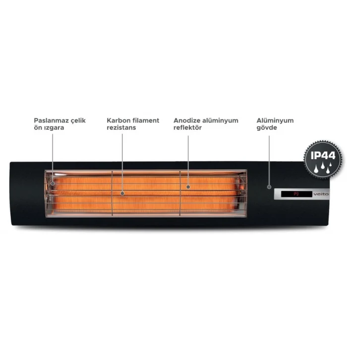 VEİTO UZAKTAN KUMANDALI SPACE S 220-240V 2500W