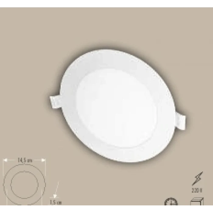 CT-5145 6W SLIM PANEL2 IŞIK SEÇENEĞİ BEYAZ 6400K&GÜNIŞIĞI 3200K