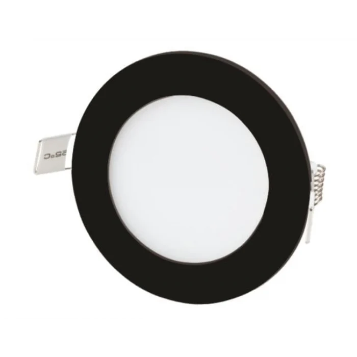 CT-5125 6W SİYAH KASA SLİM PANEL 2 IŞIK SEÇENEĞİ BEYAZ 6400K&GÜNIŞIĞI 3200K