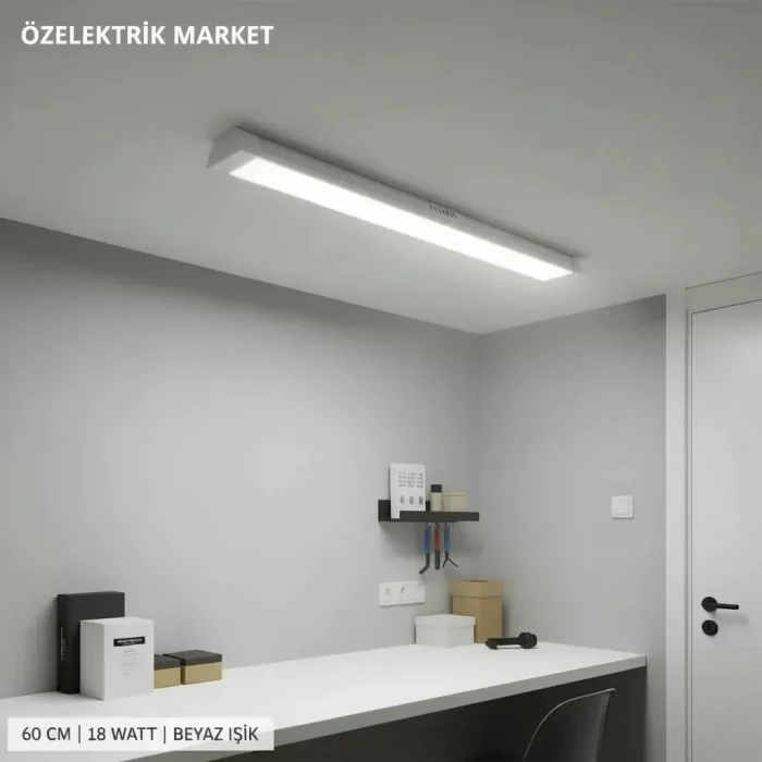 K2 20 W LEDLİ YATAY BANT ARMATÜR 60 CM BEYAZ