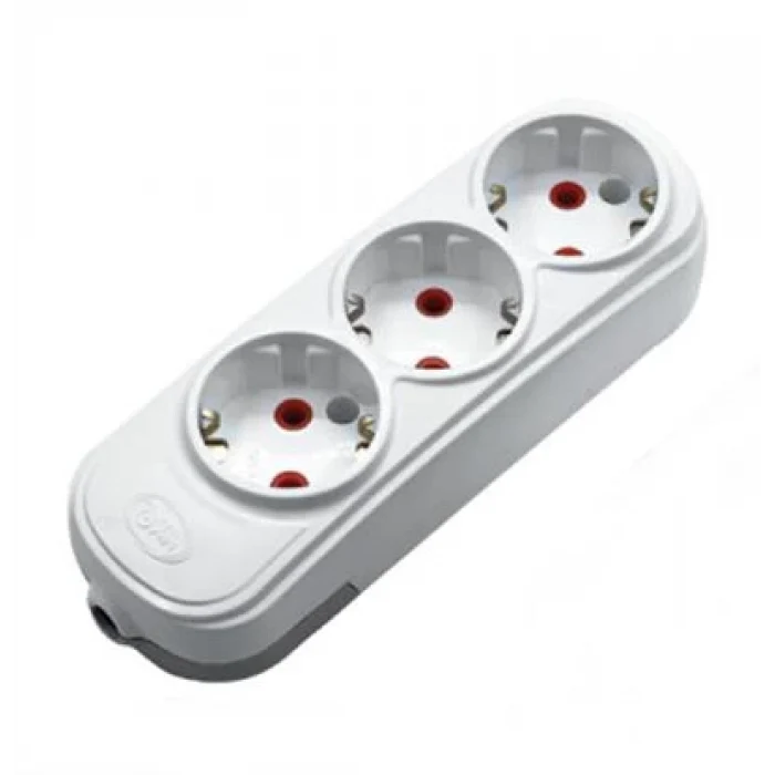 ARS 3 LÜ TOPRAKLI GRUP PRİZ KLEMENSLİ HALOJEN FREE