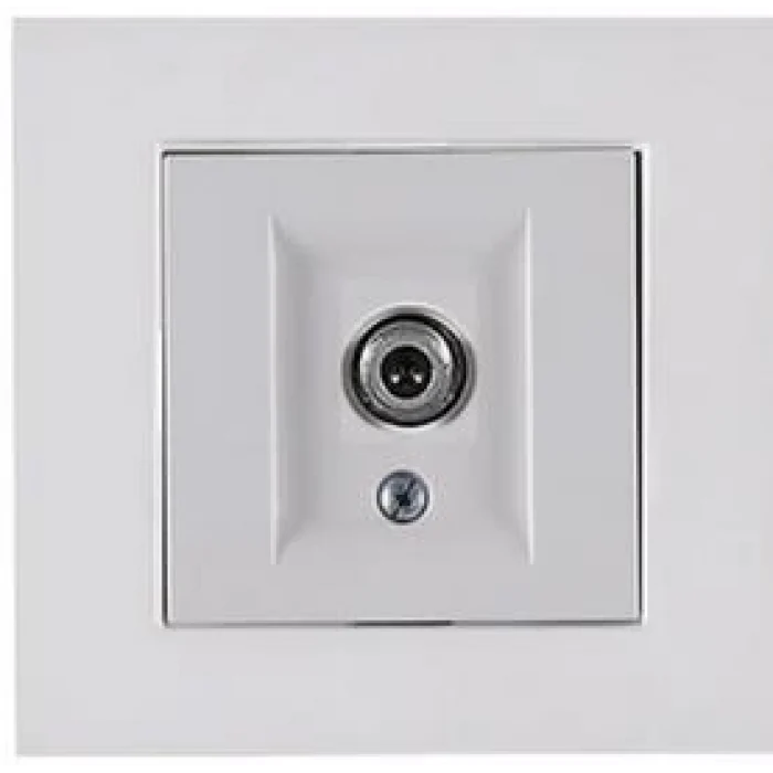 ARVİA KAREN BEYAZ UYDU PRİZİ (F KONNEKTÖR) MDL+KPK ÇERÇEVESİZ