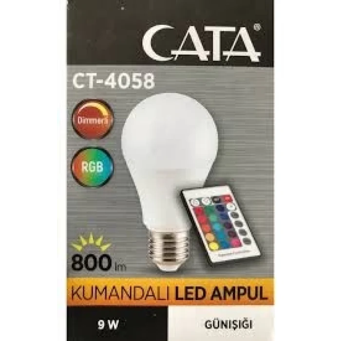 CATA CT-4058 KUMANDALI LED AMPUL 9W-GÜN IŞIĞI