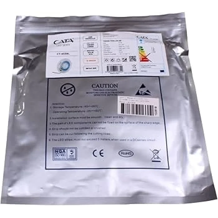 CATA İÇ MEKAN ŞERİT LED BEYAZ 10 ÇİP DİM EDİLEBİLİR PAKET 5 METRE FİYATIDIR