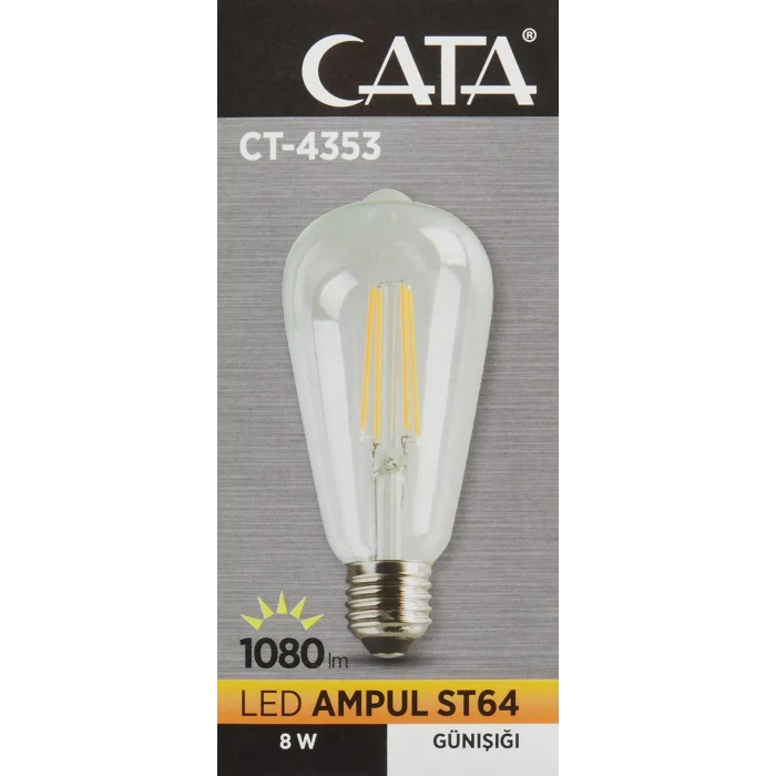 CT-4353 CATA RUSTİK LED AMPUL ST64/BULB GÜNIŞIĞI