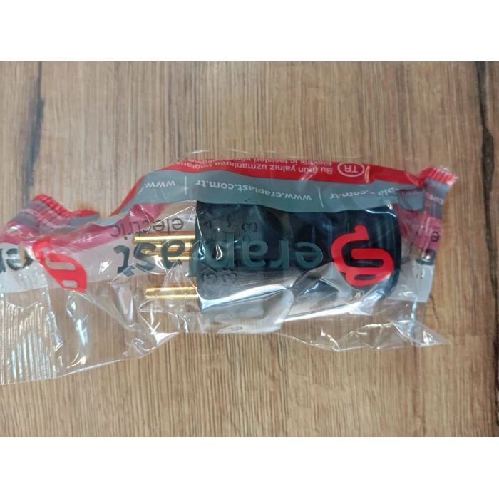 ERAPLAST 3X25 A TRİFAZE ERKEK FİŞ KAUÇUK