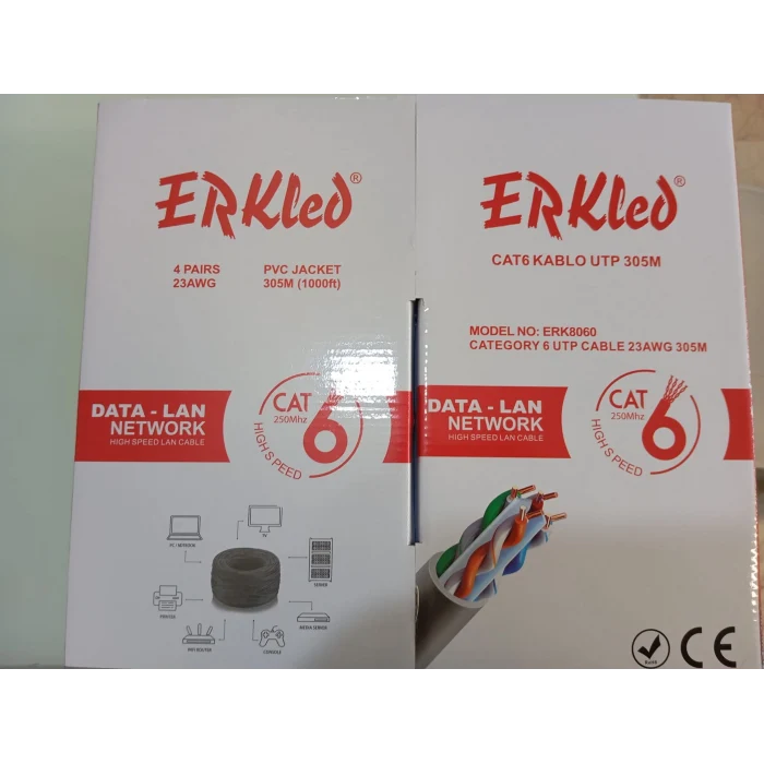 ERK LED CAT 6 23 AWG KABLO (305 MT)
