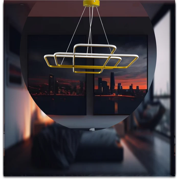 ERVAPLUS KRAL GOLD 3 MOD 163 W LED AVİZE MAX LM 11410