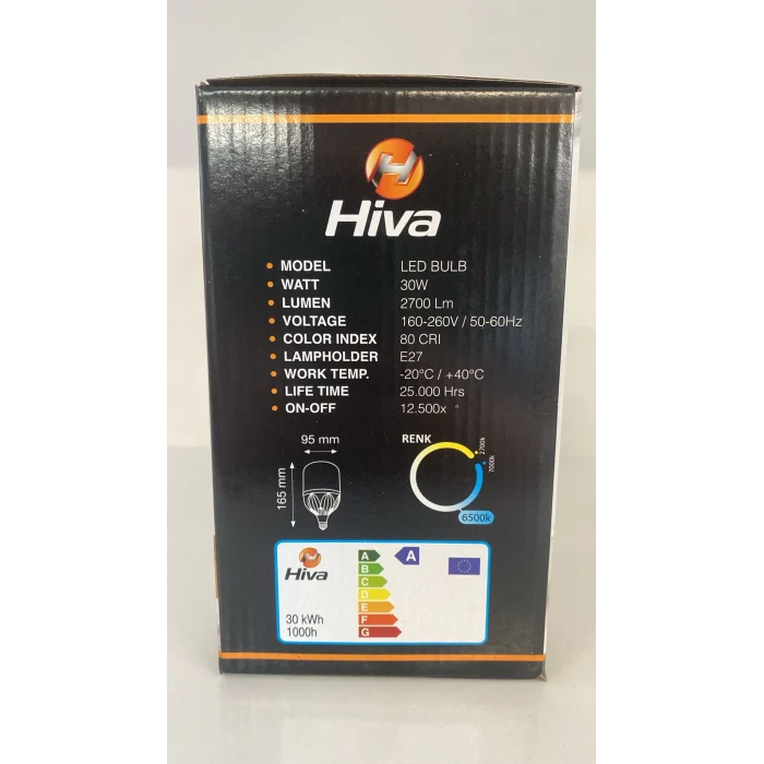 HİVA 30 W TOURCH LED AMPUL 2700 LM 6500 K BEYAZ IŞIK