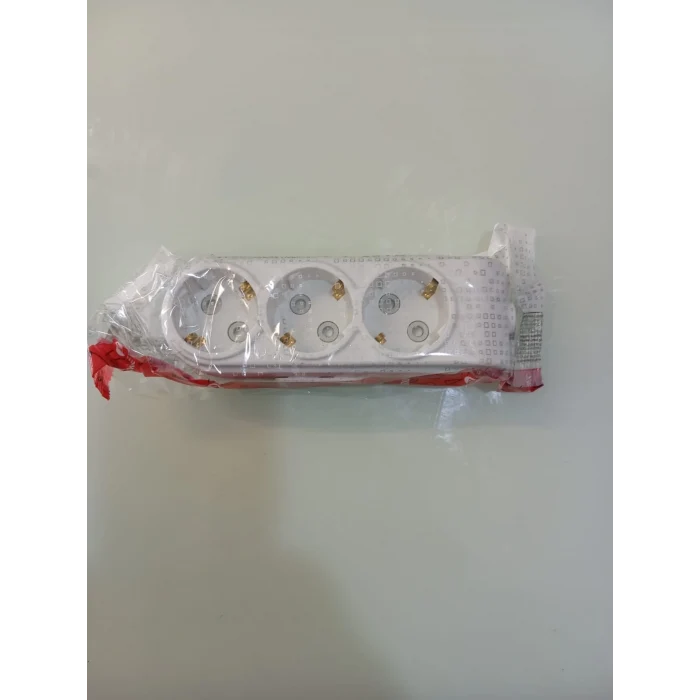 MAKEL 3 LÜ ÇOCUK KORUMALI TOPRAKLI KLEMENSLİ GURUP PRİZ