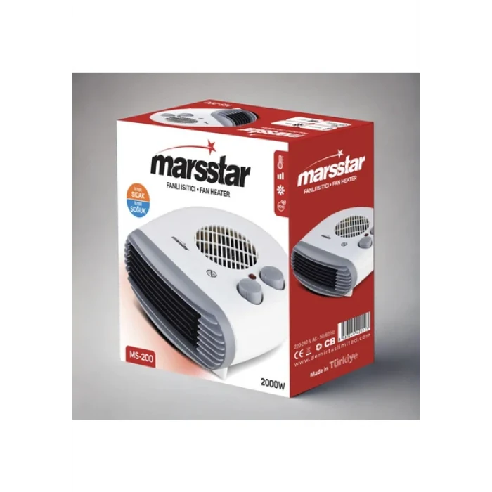 Mars Star MS-200 2000 W 2 In1 Sıcak - Soğuk Turbo Fanlı Isıtıcı