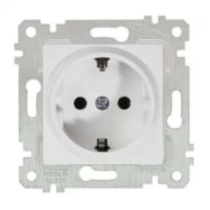 MUTLUSAN TOPRAKLI PRİZ MODÜL + KAPAK (ÇERÇEVE HARİÇ)