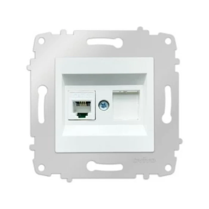 OVİVO BEYAZ NÜMERİS TELEFON MODÜL + KAPAK (ÇERÇEVE HARİÇ)