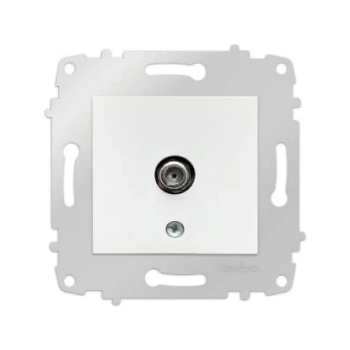 OVİVO BEYAZ TV PRİZ MODÜL + KAPAK (ÇERÇEVE HARİÇ)