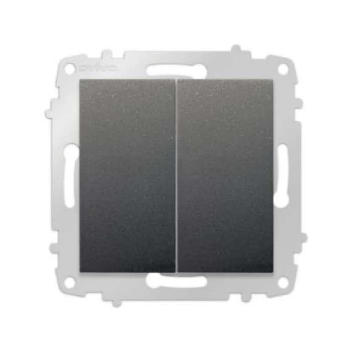 OVİVO FÜME KOMÜTATÖR MODÜL + KAPAK (ÇERÇEVE HARİÇ)