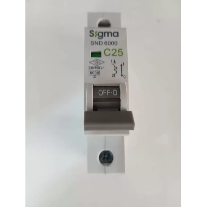 SİGMA 1P C25 6KA OTOMATİK SİGORTA