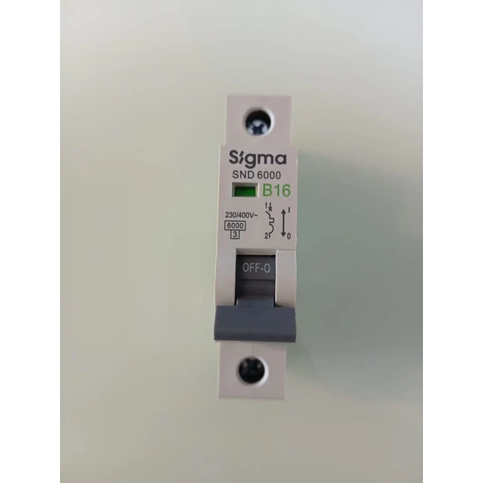 SİGMA 1XB16 6 KA OTOMATİK SİGORTA