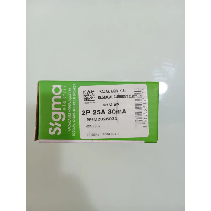 SİGMA 2P 25 30 MA KAÇAK AKIM KORUMA RÖLESİ