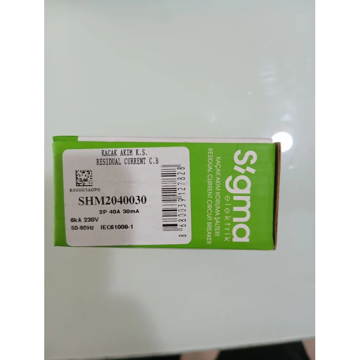 SİGMA 2P 40 30 MA KAÇAK AKIM RÖLESİ