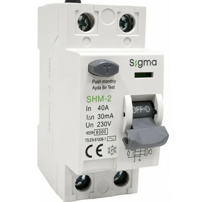 SİGMA 2P 40 30 MA KAÇAK AKIM RÖLESİ