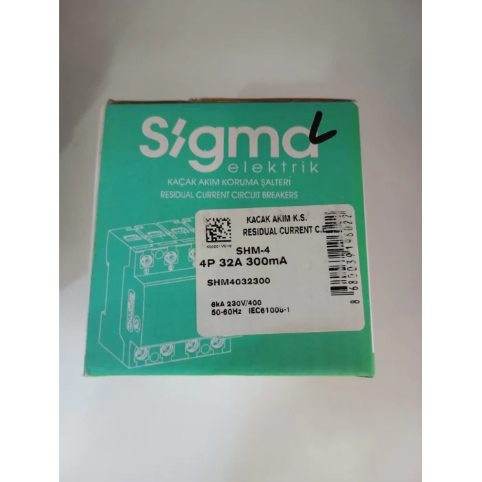 SİGMA 4P 32 300 MA KAÇAK AKIM YANGIN KORUMA RÖLESİ