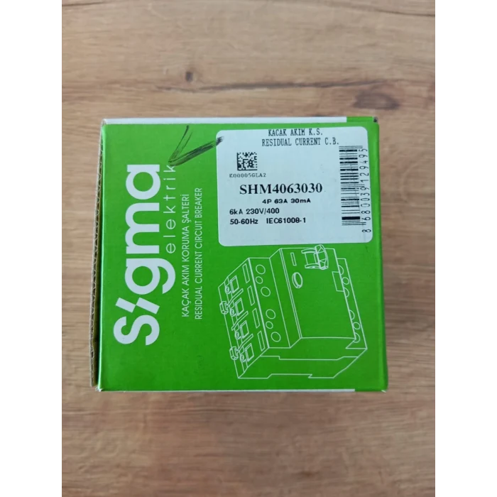 SİGMA 4P 63 30 MA KAÇAK AKIM RÖLESİ