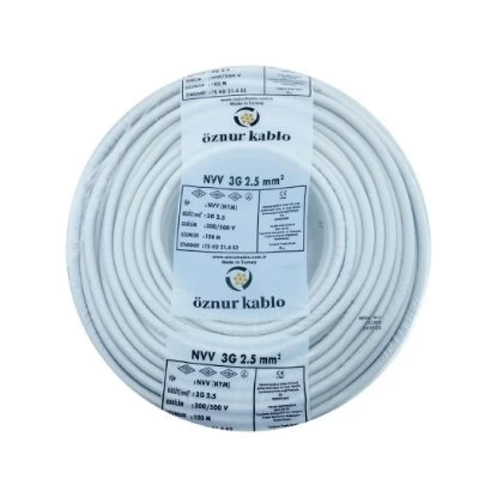 öznur 3X2,5 nym antigron kablo 1 TOP (100 MT) FİYATIDIR