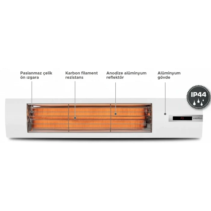 VEİTO UZAKTAN KUMANDALI SPACE S 220-240V 2500W