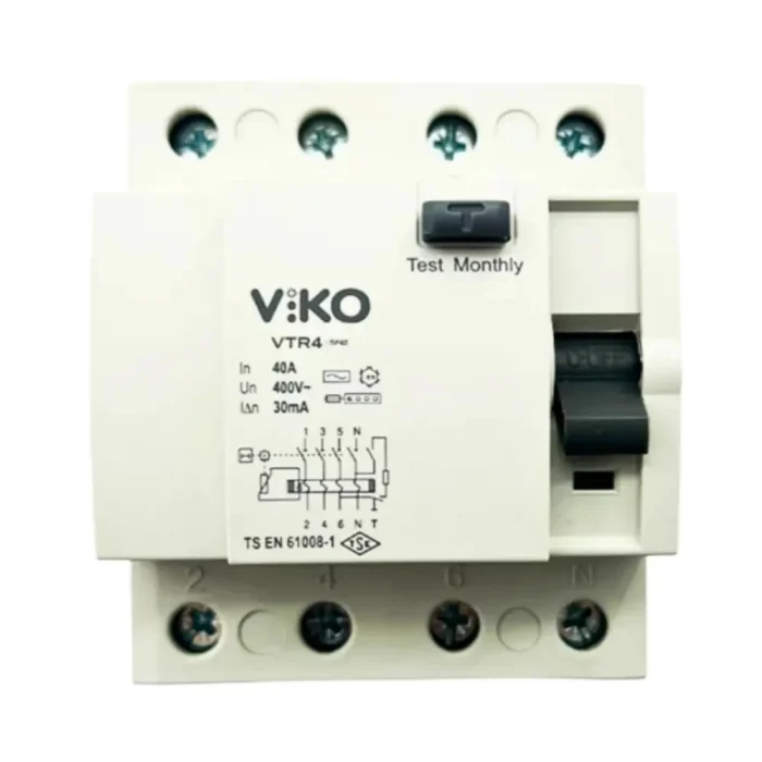 VİKO 4P 40 30 MA KAÇAK AKIM RÖLESİ