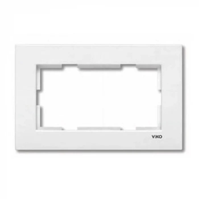 VİKO KARRE 2 Lİ PRİZ ÇERÇEVE BEYAZ
