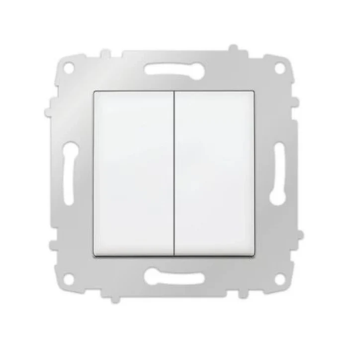 VİKO KARRE KOMÜTATÖR BEYAZ (ÇERÇEVE HARİÇ)