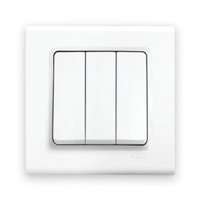 VİKO LİNNERA 3 LÜ ANAHTAR MODÜL + KAPAK [ÇERÇEVE HARİÇ]
