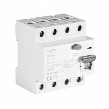 4P 100A 30 MA SİGMA 4X100 KAÇAK AKIM ROLESİ SHM4100030
