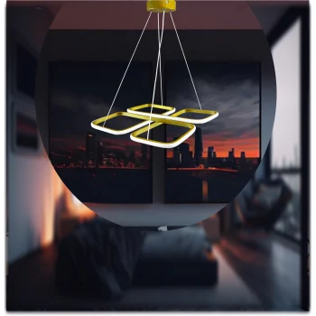 ERVAPLUS YASEMİN BEYAZ 3 MOD 88 W LED AVİZE MAX LM 6160