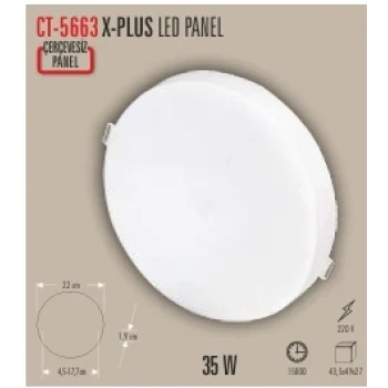 CATA CT-5663X-PLUS 35W LED PANEL 2 IŞIK SEÇENEĞİ BEYAZ 6400K&GÜNIŞIĞI 3200K